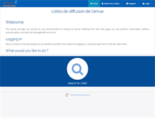 Tablet Screenshot of listes.amue.fr